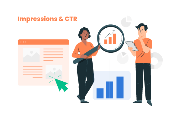 LinkedIn Ads - Impressions & CTR metrics