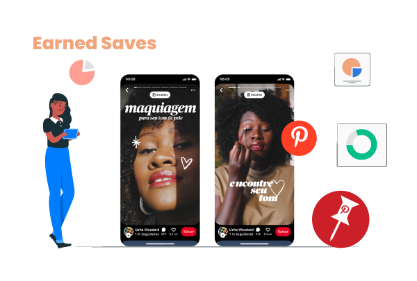 Pinterest Ads - Earned Saves metric
